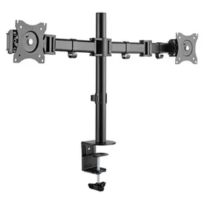 Polohovatelný držák ULTRADESK SKELETON Double pro 2 monitory, 16KG, svorka a průchodka st